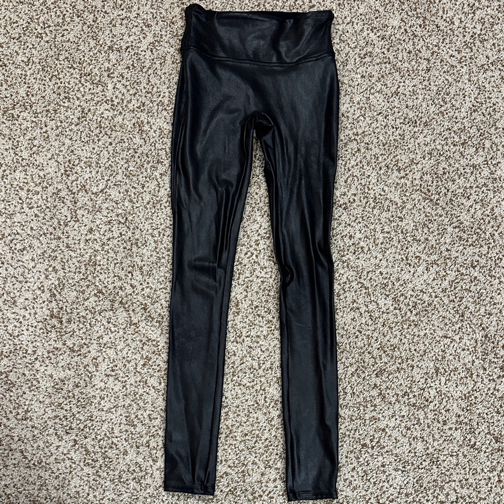EUC Spanx Faux Leather Leggings - Size XS